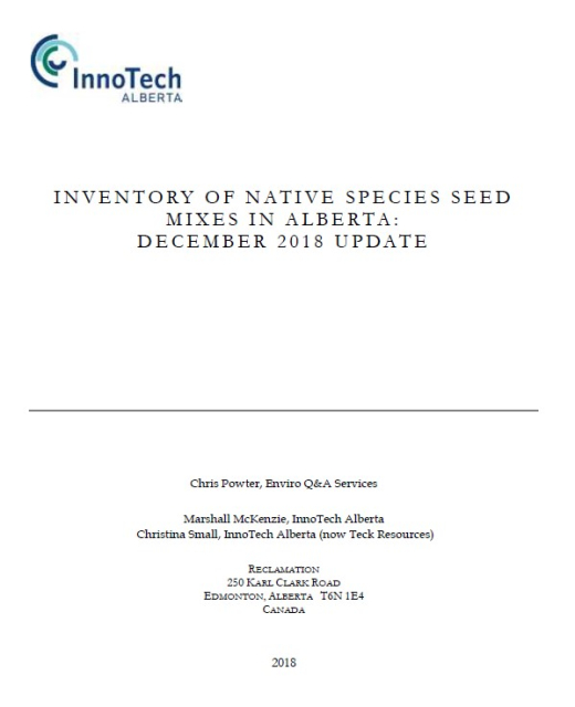 Report cover page