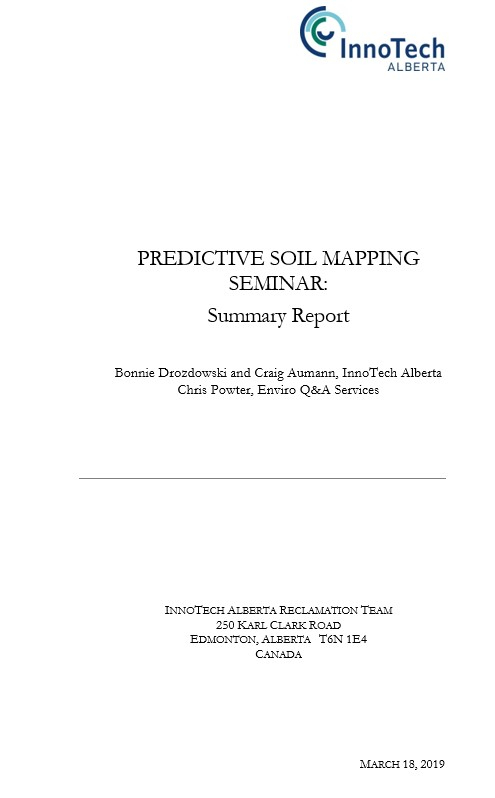 Report cover page