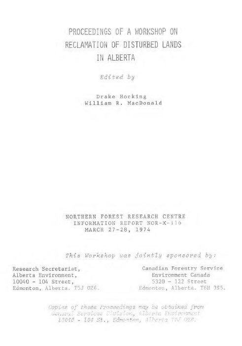 Report cover page