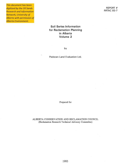 Report cover page
