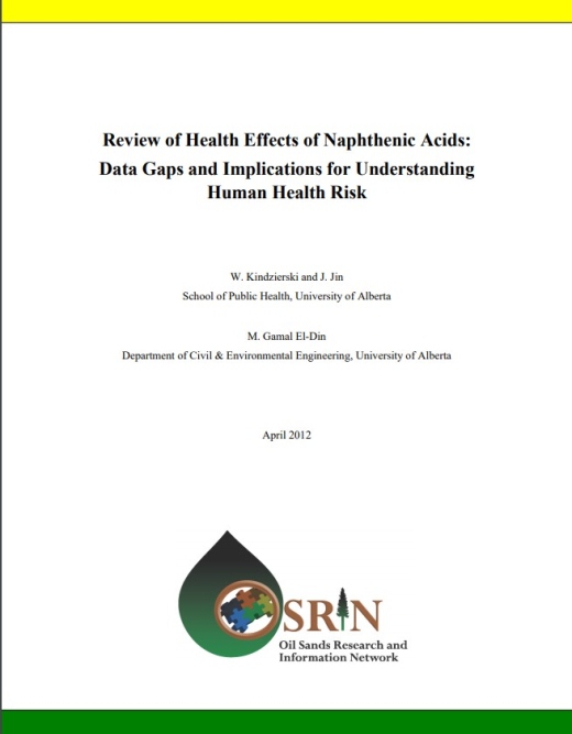 Report cover page