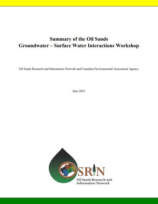 Report cover page