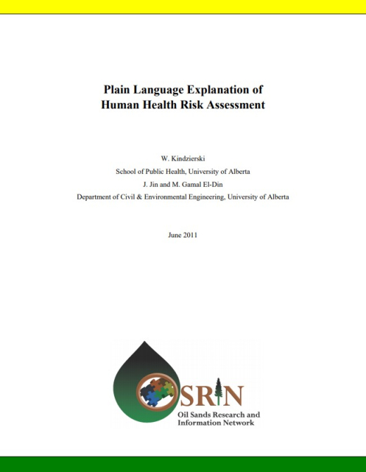 Report cover page