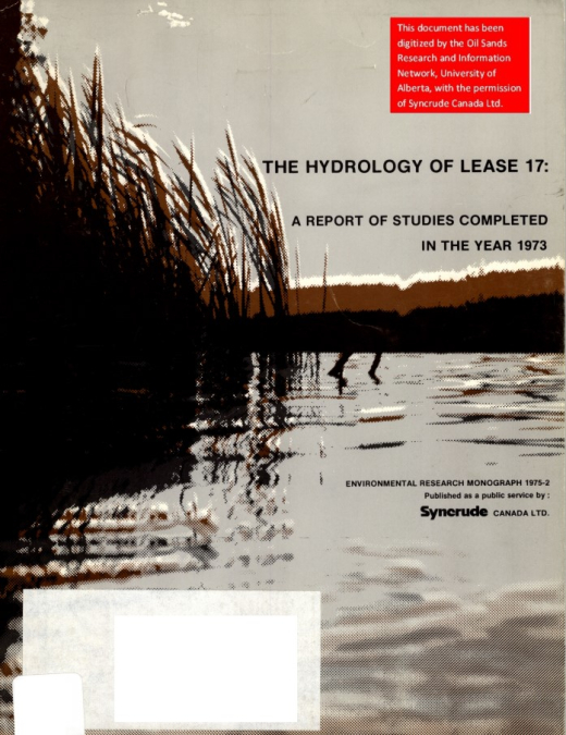 Report cover page