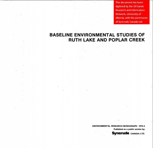 Report cover page