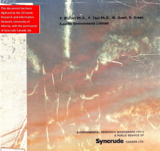 Report cover page