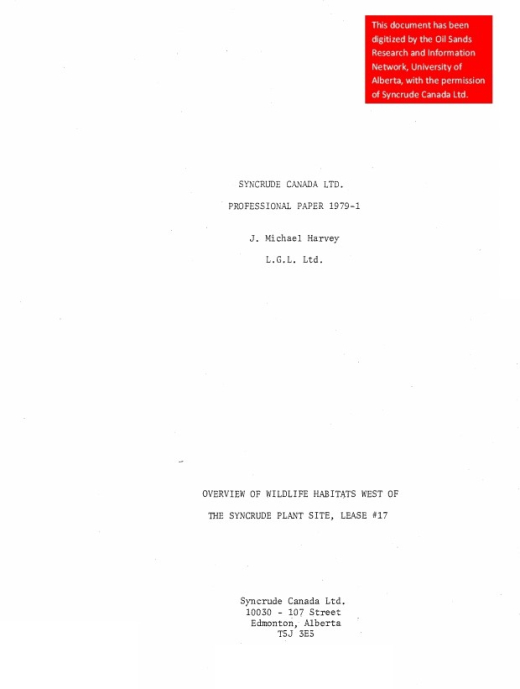 Report cover page