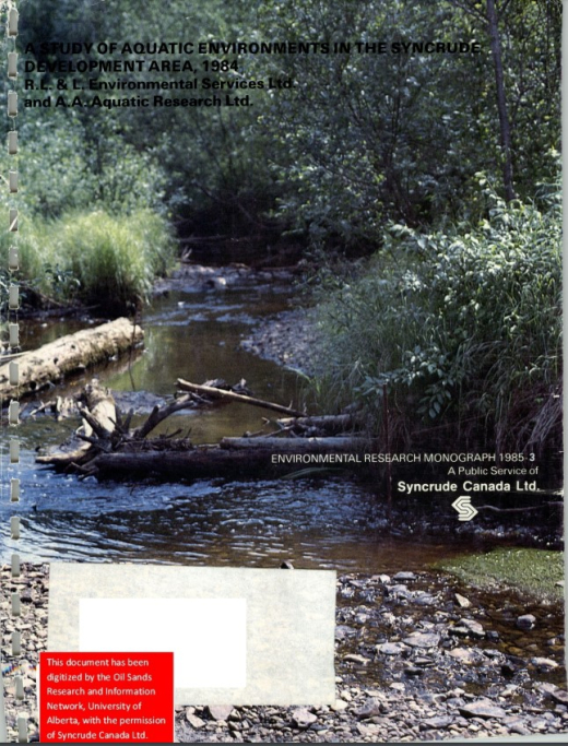 Report cover page
