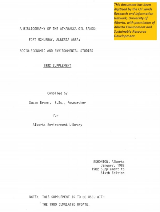 Report cover page