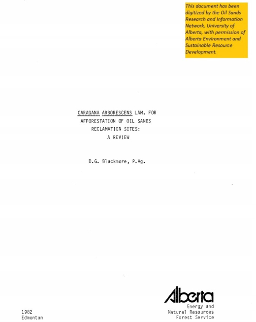 Report cover page