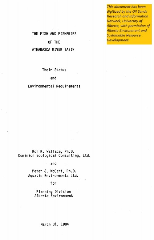Report cover page