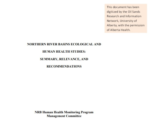 Report cover page