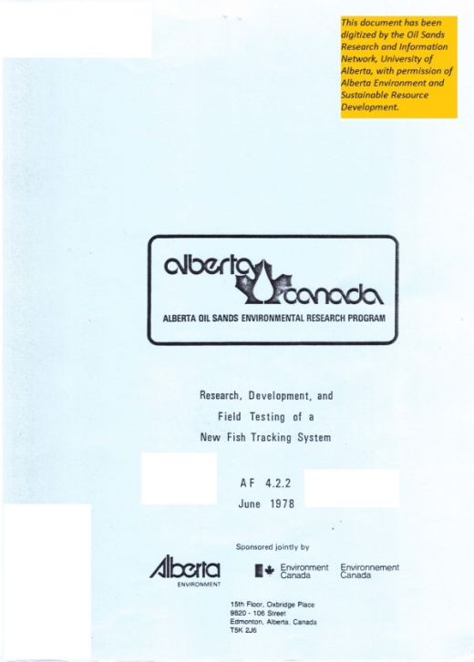 Report cover page