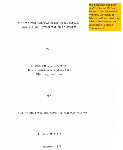 Report cover page