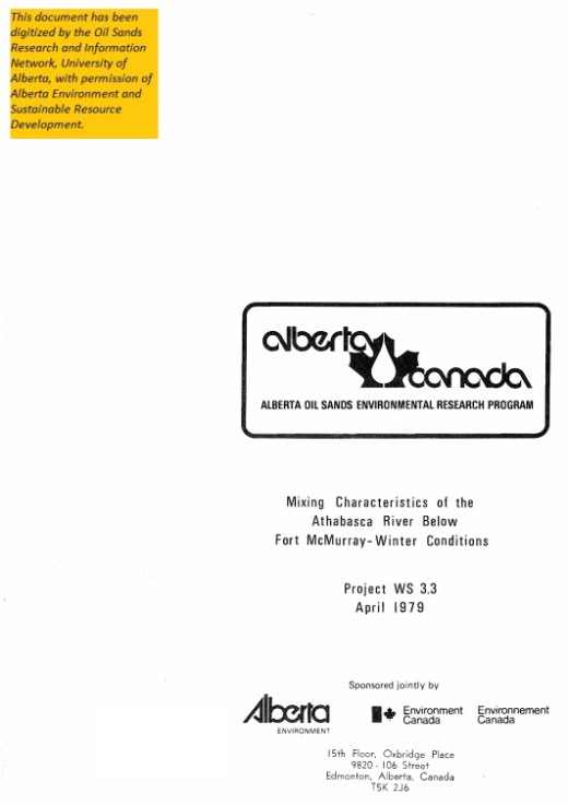 Report cover page
