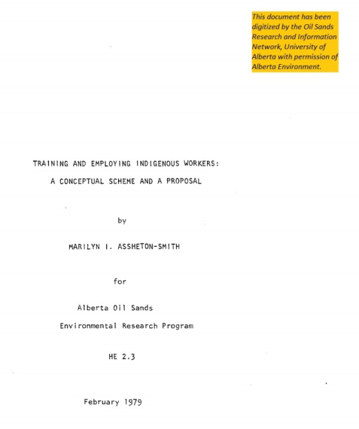 Report cover page