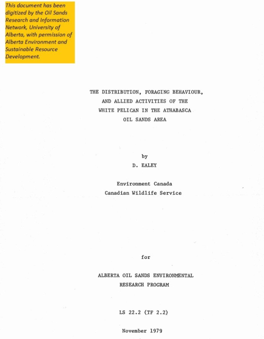 Report cover page