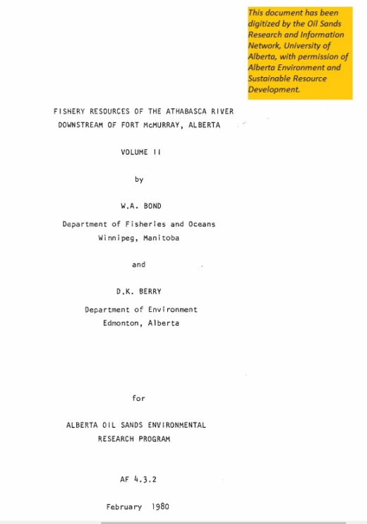 Report cover page