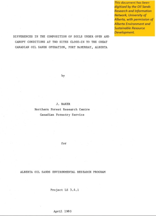 Report cover page