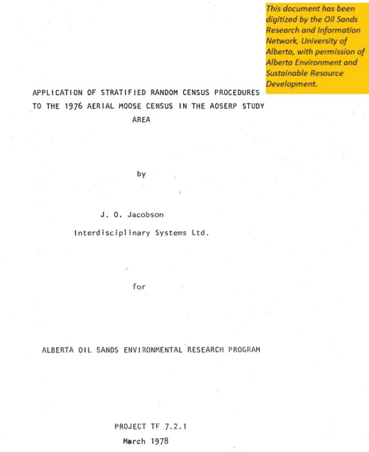 Report cover page