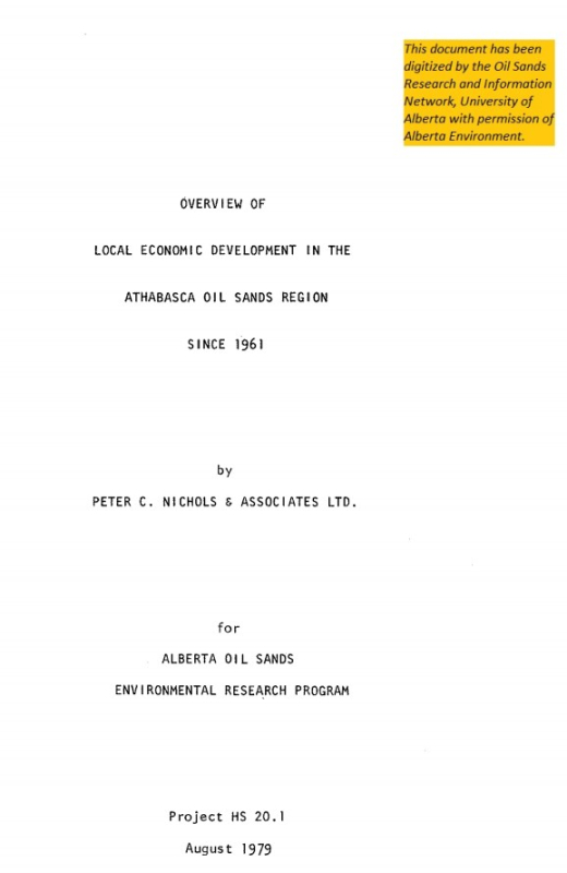 Report cover page