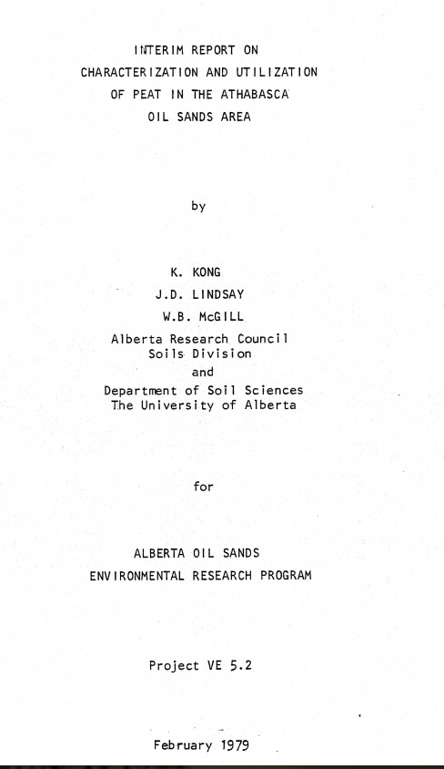 Report cover page