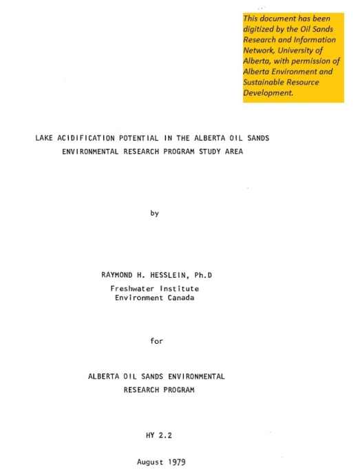 Report cover page