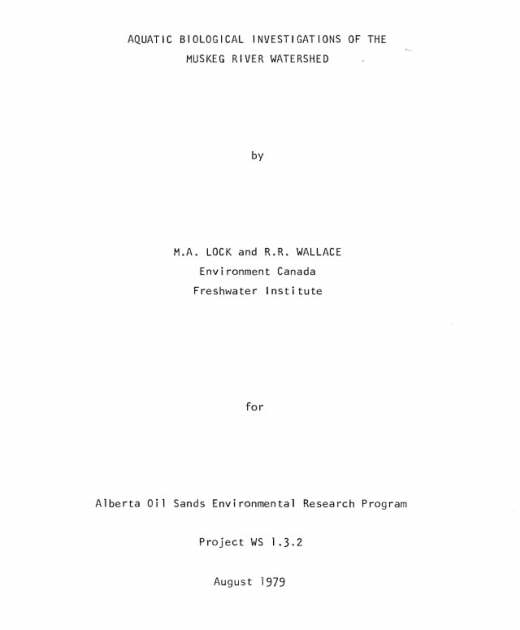Report cover page