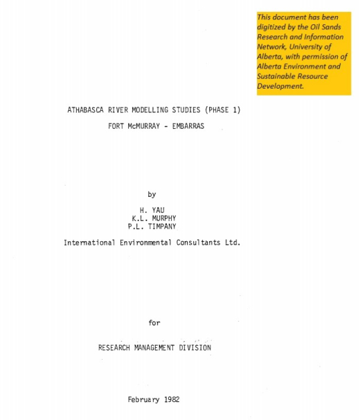Report cover text