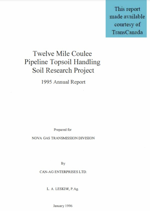 Report cover page