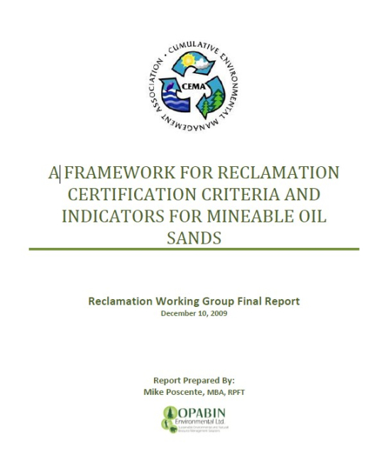 Report cover page