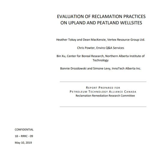 Report cover page