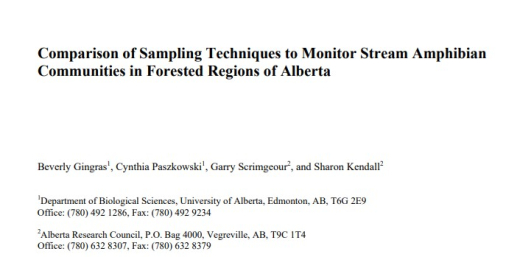 Report cover page