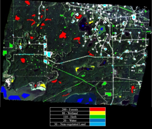 Remote sensing wellsites and wetlands