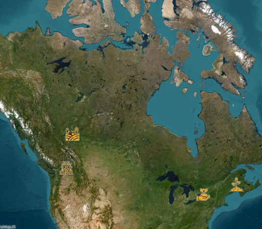 canada map