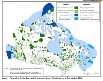 Protected areas map