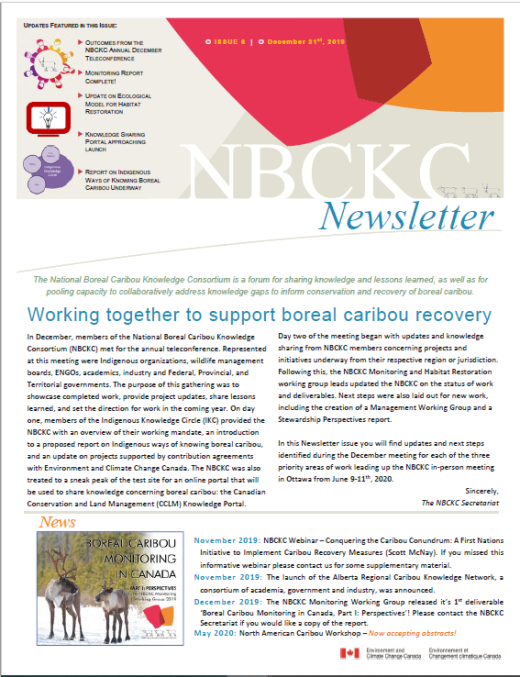 Cover page of NBCKC Newsletter #6 - December 2019 (EN)